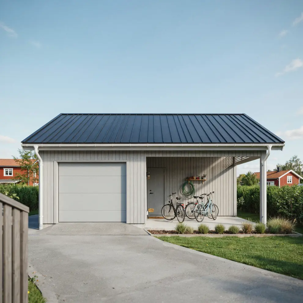bygga carport garage ale bohuslan